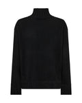 Green Funnel Neck Knit Sweater
