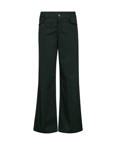 Forest Green Wide Leg Jean