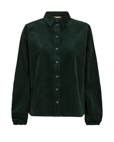 Forest Green Cord Shacket