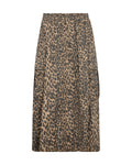 Leopard Print Aline Midi Length Pull On Skirt <span>171311<span>