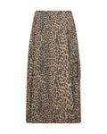 Leopard Print Aline Midi Length Pull On Skirt <span>171311<span>