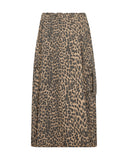 Leopard Print Aline Midi Length Pull On Skirt <span>171311<span>