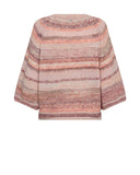 Rose Pink Knitted Stripe Sweater<span>178740<span>