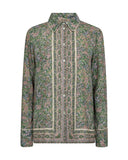 Long Sleeve Print Blouse With Shirt Collar <span>177380<span>