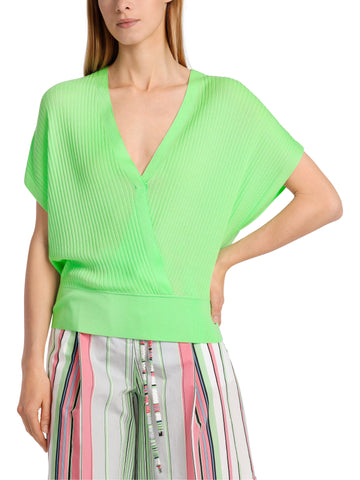 Apple Green Silk Blend Cap Sleeve Sweater <span>WC41.46M56<span>