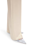 Noble Neutrals Oyster Satin Wide Leg Trousers <span>YC81.20W46<span>