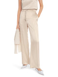 Noble Neutrals Oyster Satin Wide Leg Trousers <span>YC81.20W46<span>