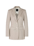 Noble Neutrals Pearl Metallic Chevron Blazer <span>YC34.16J19<span>