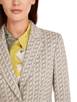 Noble Neutrals Pearl Metallic Chevron Blazer <span>YC34.16J19<span>