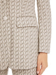 Noble Neutrals Pearl Metallic Chevron Blazer <span>YC34.16J19<span>