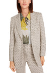 Noble Neutrals Pearl Metallic Chevron Blazer <span>YC34.16J19<span>