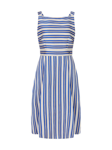 Trip To France Blue Stripe Midi Dress <span>YC21.44W78<span>