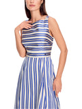 Trip To France Blue Stripe Midi Dress <span>YC21.44W78<span>