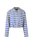 Trip To France Blue Stripe Bomber Jacket <span>YC31.14W78<span>