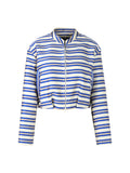 Trip To France Blue Stripe Bomber Jacket <span>YC31.14W78<span>