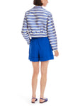 Trip To France Blue Stripe Bomber Jacket <span>YC31.14W78<span>