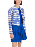 Trip To France Blue Stripe Bomber Jacket <span>YC31.14W78<span>