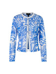 Trip To France Blue Print Mesh Cardigan <span>YC39.07M58<span>