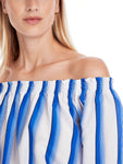 Trip To France Off The Shoulder Stripe Top <span>YC51.43W72<span>