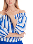 Trip To France Off The Shoulder Stripe Top <span>YC51.43W72<span>