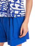 Trip To France Print/Stripe Vest Top <span>YC61.16J33<span>