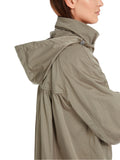 Noble Neutrals Sage Green Ruched Sleeve Pleated Mac <span>YC11.02W38<span>