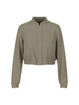 Noble Neutrals Crepe Bomber Jacket <span>YC31.12W56<span>