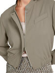 Noble Neutrals Crepe Bomber Jacket <span>YC31.12W56<span>