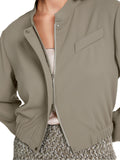 Noble Neutrals Crepe Bomber Jacket <span>YC31.12W56<span>