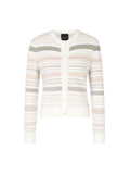 Noble Neutrals Cashmere Stripe Buttoned Cardigan <span>YC39.06M17<span>