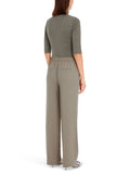 Noble Neutrals Sage Crepe Wide Leg Pull On Trousers <span>YC81.15W56<span>