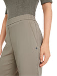 Noble Neutrals Sage Crepe Wide Leg Pull On Trousers <span>YC81.15W56<span>