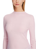 Purple Reign Soft Pink Ribbed Wool/Cashmere Sweater <span>XC41.28M53<span>