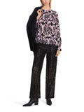 Purple Reign Black/Pink Print Blouse <span>XC51.21W43<span>