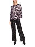 Purple Reign Black/Pink Print Blouse <span>XC51.21W43<span>