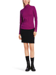 Purple Reign Cotton Polo Neck Long Sleeve Top <span>XC48.26J14<span>