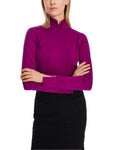 Purple Reign Cotton Polo Neck Long Sleeve Top <span>XC48.26J14<span>