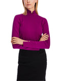 Purple Reign Cotton Polo Neck Long Sleeve Top <span>XC48.26J14<span>