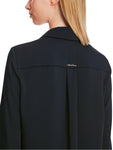 Poetry Motion Navy Satin Shirt <span>XC51.09W08<span>