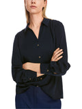 Poetry Motion Navy Satin Shirt <span>XC51.09W08<span>