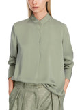 Poetry Motion Satin Mandarin Neck Blouse <span>XC51.22W08<span>