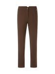 Out Of The Woods Chocolate Stretch Cotton Slim Leg Trousers <span>XC81.22W92<span>