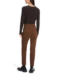 Out Of The Woods Chocolate Stretch Cotton Slim Leg Trousers <span>XC81.22W92<span>