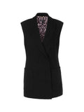 Purple Reign Longline Double Breasted Waistcoat <span>XC37.01W54<span>