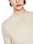 Prettied Up Sand Button Cardigan With Shirt Collar <span>ZC39.04M52<span>