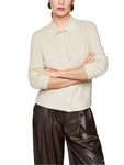 Prettied Up Sand Button Cardigan With Shirt Collar <span>ZC39.04M52<span>