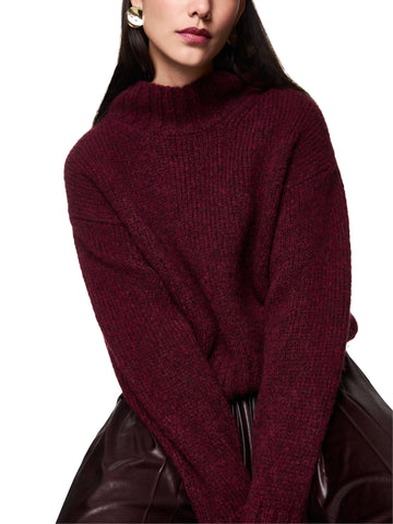 Feminine Rigour Claret Crew Sweater <span>ZC41.61M07<span>