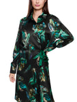 Mystic Plumage Feather Print Dress <span>ZC21.32W81<span>