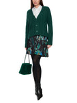 Mystic Plumage Bottle Green Ribbed Cardigan <span>ZC39.15M69<span>