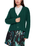 Mystic Plumage Bottle Green Ribbed Cardigan <span>ZC39.15M69<span>